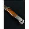 Image 2 : 16" Knife w/ Metal & Wood Handle. Metal Sheath Included