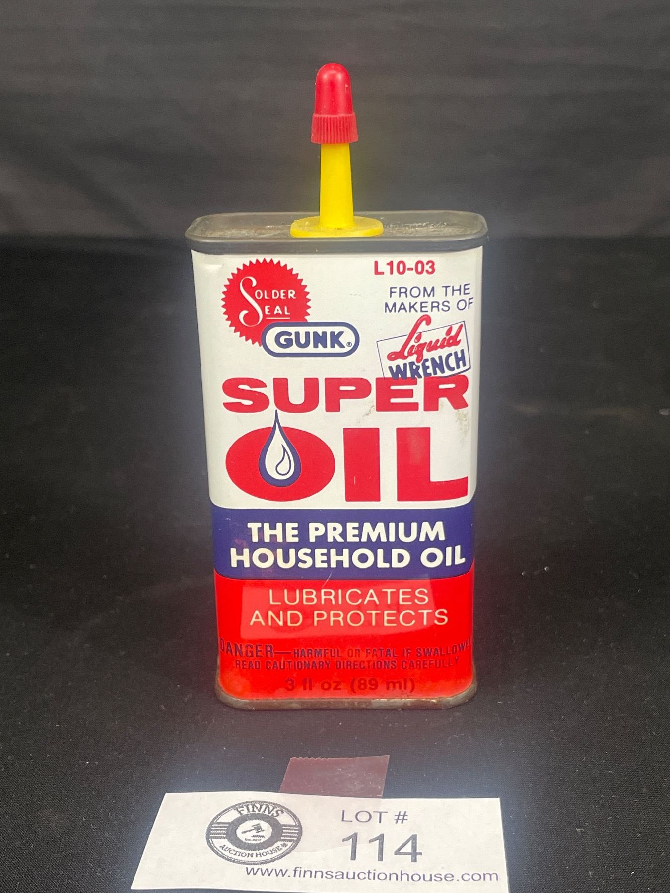 Solder Seal Gunk Super Oil Tin