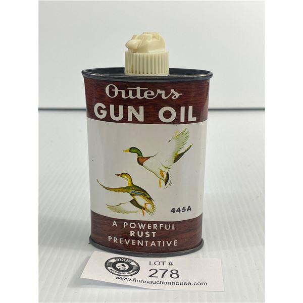 Outer's Gun Oil Tin w/Content