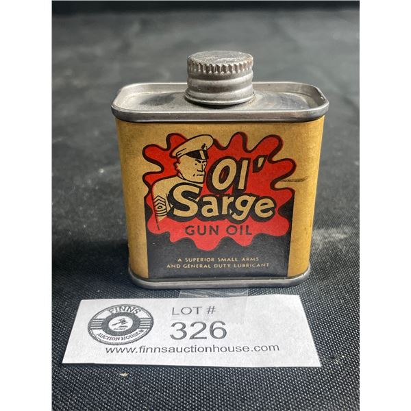 Ol' Sarge Gun Oil Tin w/Contents