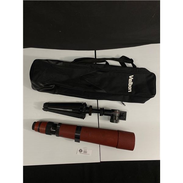 Redfield Scope w/Tripod & Carrier