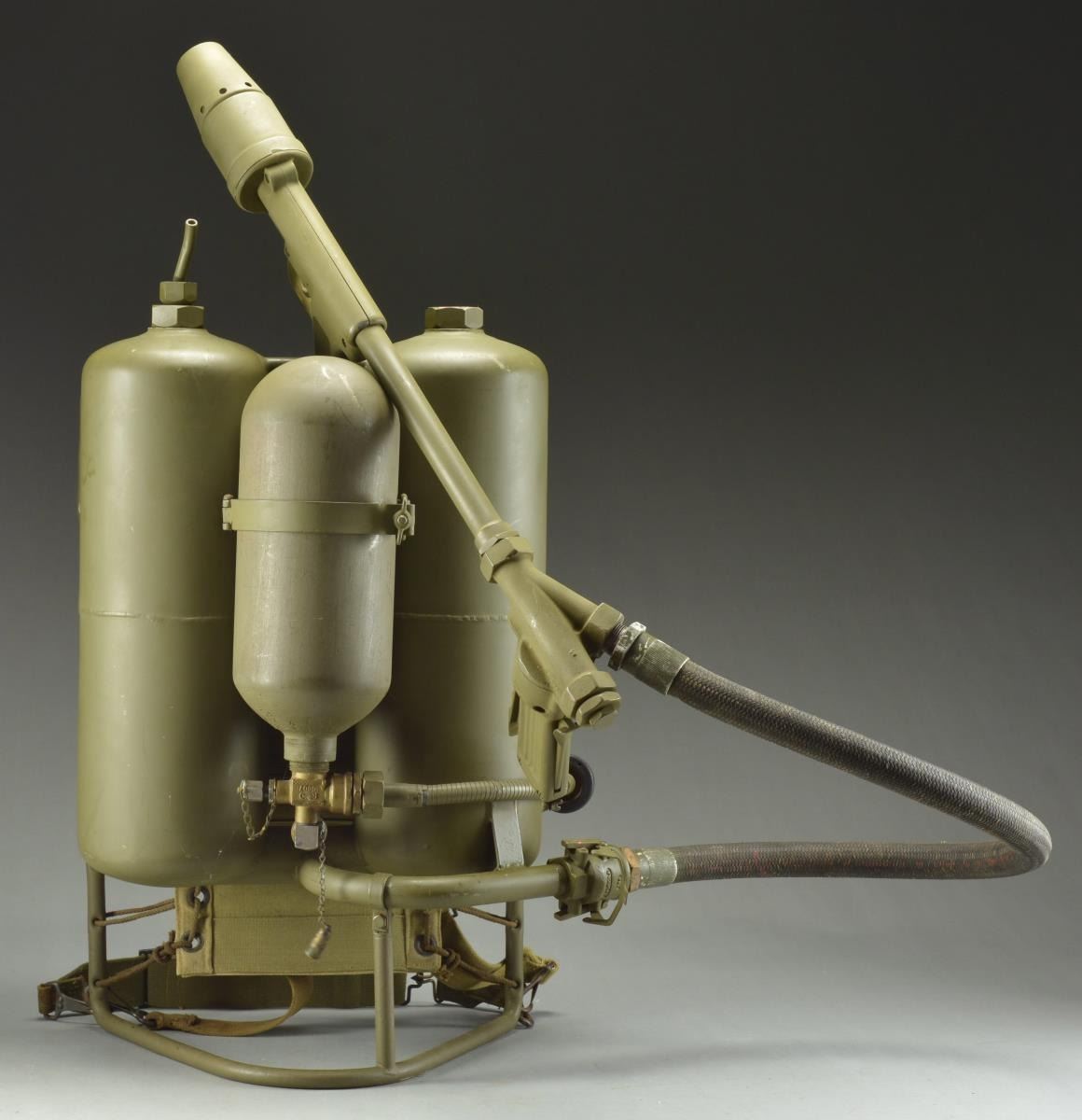 Labeled Flamethrower RARE & DESIRABLE US MILITARY M2 FLAMETHROWER.