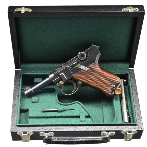 KRAUSWERK CUSTOM BABY LUGER PISTOL, 7.65mm, CASED
