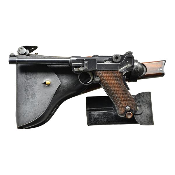 DWM 1906 NAVY COMMERCIAL LUGER SEMI- AUTO PISTOL.