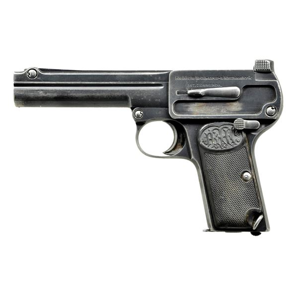 SCARCE DREYSE MODEL 1910 SEMI AUTO PISTOL.