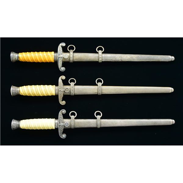 3 WWII GERMAN ARMY DAGGERS.