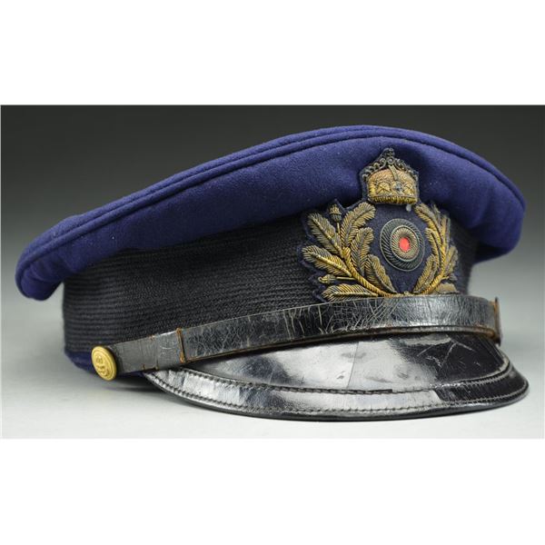 WWI GERMAN NAVAL OFFICER’S CAP.