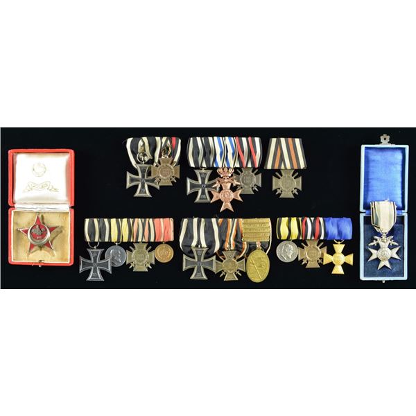 WWI GERMAN & ASSOCIATED MEDALS & BADGES.