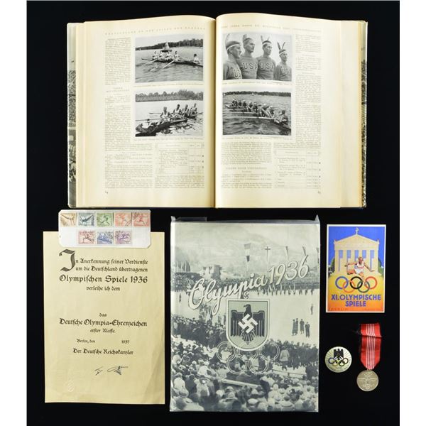 WWII GERMAN 1936 OLYMPIC GROUPING.