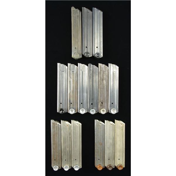 15 GERMAN LUGER 8 RD MAGAZINES.