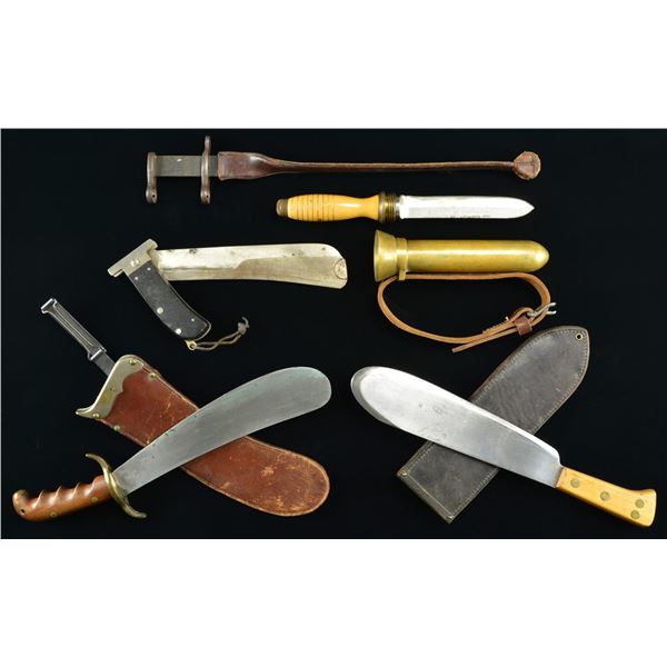 5 US MILITARY KNIVES & BAYONETS.