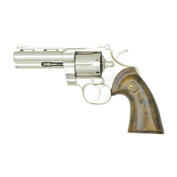 COLT NICKELED PYTHON DA REVOLVER.