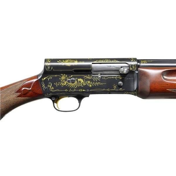 PRE-WAR FABRIQUE NATIONALE A-5 GR IV GOLD INLAYED