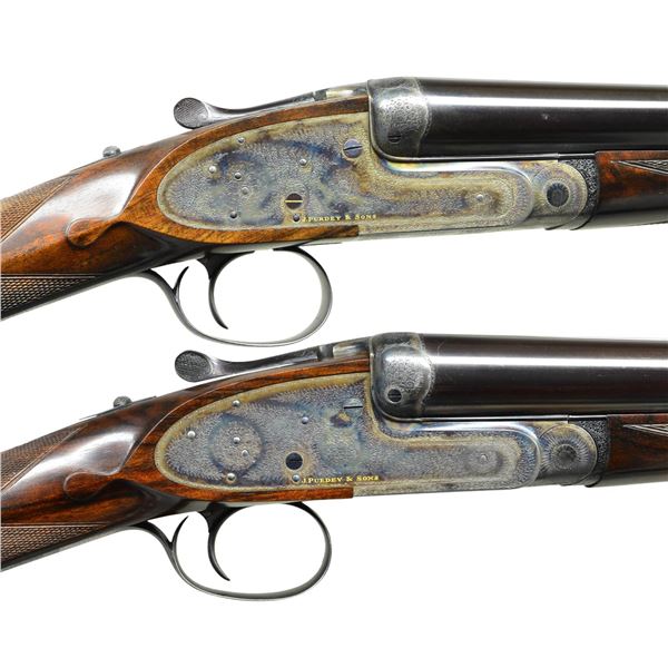 LOVELY PAIR OF JAMES PURDEY GOLD NAME HEAVY