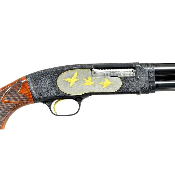 FABULOUS ANGELO BEE ENGRAVED WINCHESTER 42 CUSTOM