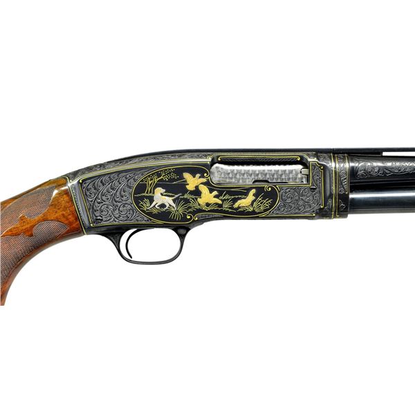 DESIRABLE ANGELO BEE ENGRAVED WINCHESTER 42 CUSTOM