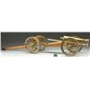 Image 3 : SCALE MODEL BRASS FIELD CANNON WITH CARRIAGE &