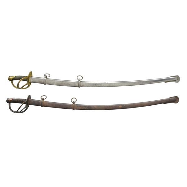 2 US M1840 CAVALRY SABERS.