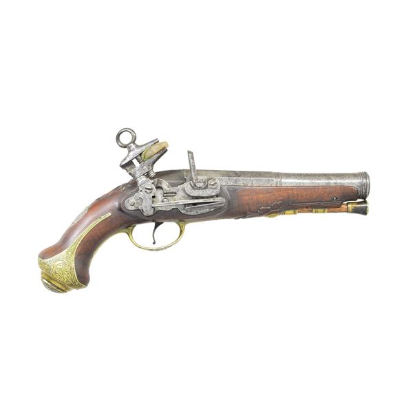 EUDAL MOLAS SPANISH MIQUELET PISTOL.