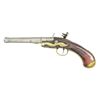 Image 2 : JOHN HALL QUEEN ANNE STYLE FLINTLOCK PISTOL.