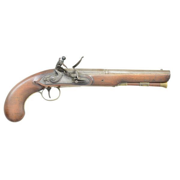 JOHN SHARPE ENGLISH FLINTLOCK PISTOL.