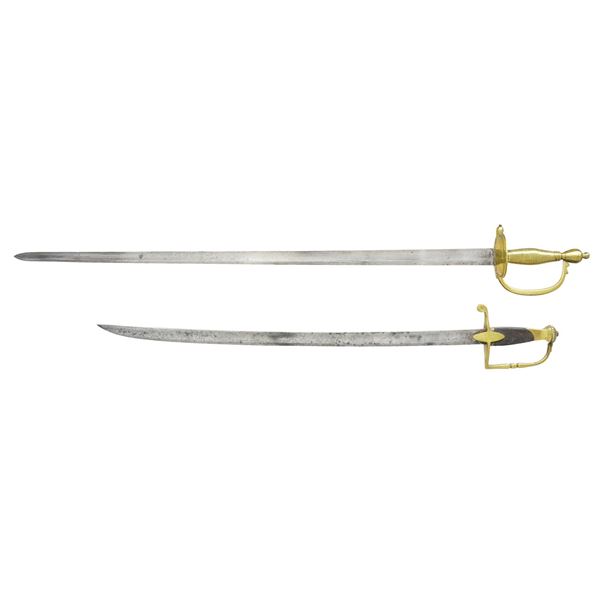 2 EARLY EUROPEAN SWORDS.