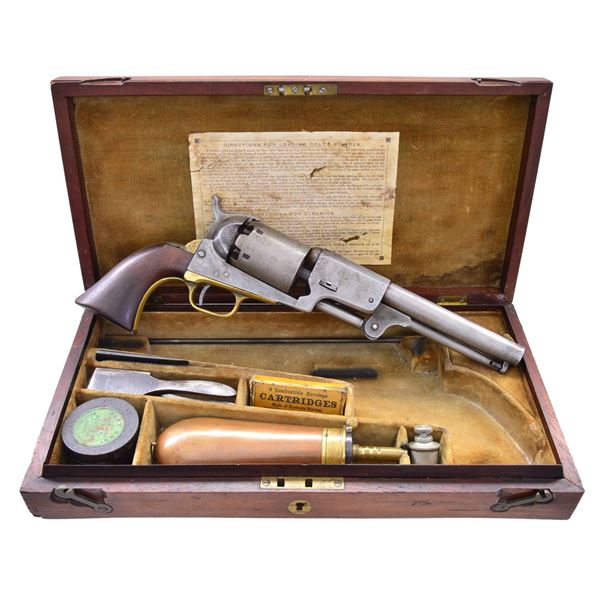 ENGLISH CASED COLT DRAGOON REVOLVER.