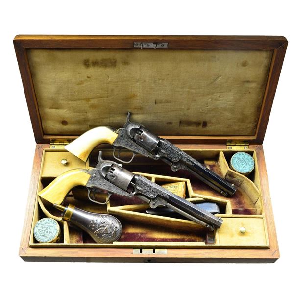 A RARE CASED PAIR OF GUSTAVE YOUNG FACTORY