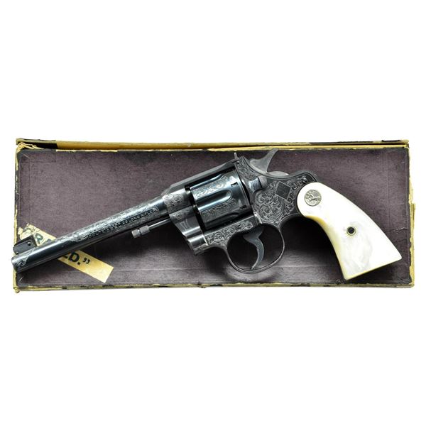 RARE & PRISTINE FACTORY ENGRAVED COLT OFFICER’S