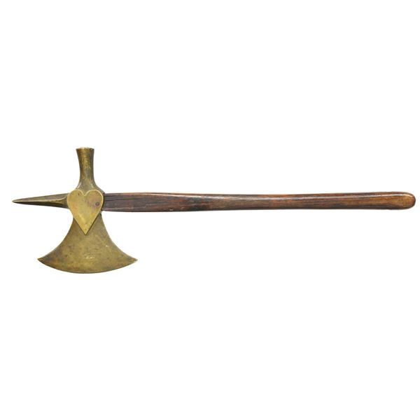 UNIQUE BRASS HALBERD TOMAHAWK.