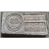 Image 1 : 5 oz 12gr Comstock Tunnel & Drainage Company Virginia City Nevada 1980
