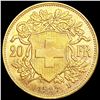 Image 2 : 1927 Swiss .1867oz Gold 20 Francs CHOICE BU