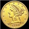 Image 1 : 1893 $5 Gold Half Eagle UNCIRCULATED