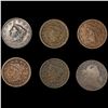 Image 1 : (6) Large Cents (1803, 1837, 1840, 1843, 1849, 18