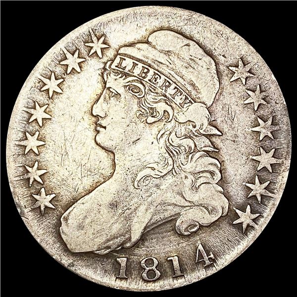 1814 Capped Bust Half Dollar LIGHTLY CIRCULATED