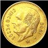 Image 1 : 1906 Mexico .1206oz Gold 5 Pesos UNCIRCULATED