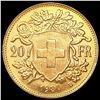 Image 2 : 1930 Swiss .1867oz Gold 20 Francs CHOICE BU