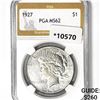 Image 1 : 1927 Silver Peace Dollar PGA MS62
