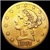Image 1 : 1887-S $5 Gold Half Eagle NICELY CIRCULATED