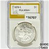 Image 1 : 1878-S Morgan Silver Dollar PGA MS64+