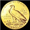 Image 2 : 1908 $5 Gold Half Eagle NICELY CIRCULATED