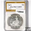 Image 1 : 1873 Silver Trade Dollar PGA PR63 CAM
