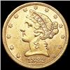 Image 1 : 1882 $5 Gold Half Eagle UNCIRCULATED