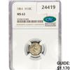 Image 1 : 1861 CAC Seated Liberty Half Dime NGC MS63