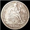 Image 1 : 1890 Seated Liberty Dime NEARLY UNCIRCULATED