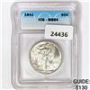 Image 1 : 1941 Walking Liberty Half Dollar ICG MS64