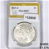 Image 1 : 1927-D Silver Peace Dollar PGA MS65