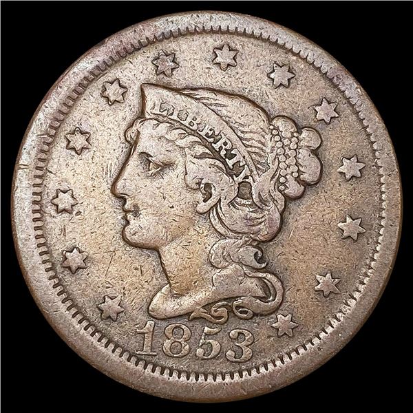 1853 Large Cent LIGHTLY CIRCULATED