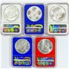 Image 2 : 2016 Set (5) ASE NGC MS70 1st Day, 30th Ann