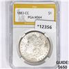 Image 1 : 1883-CC Morgan Silver Dollar PGA MS64